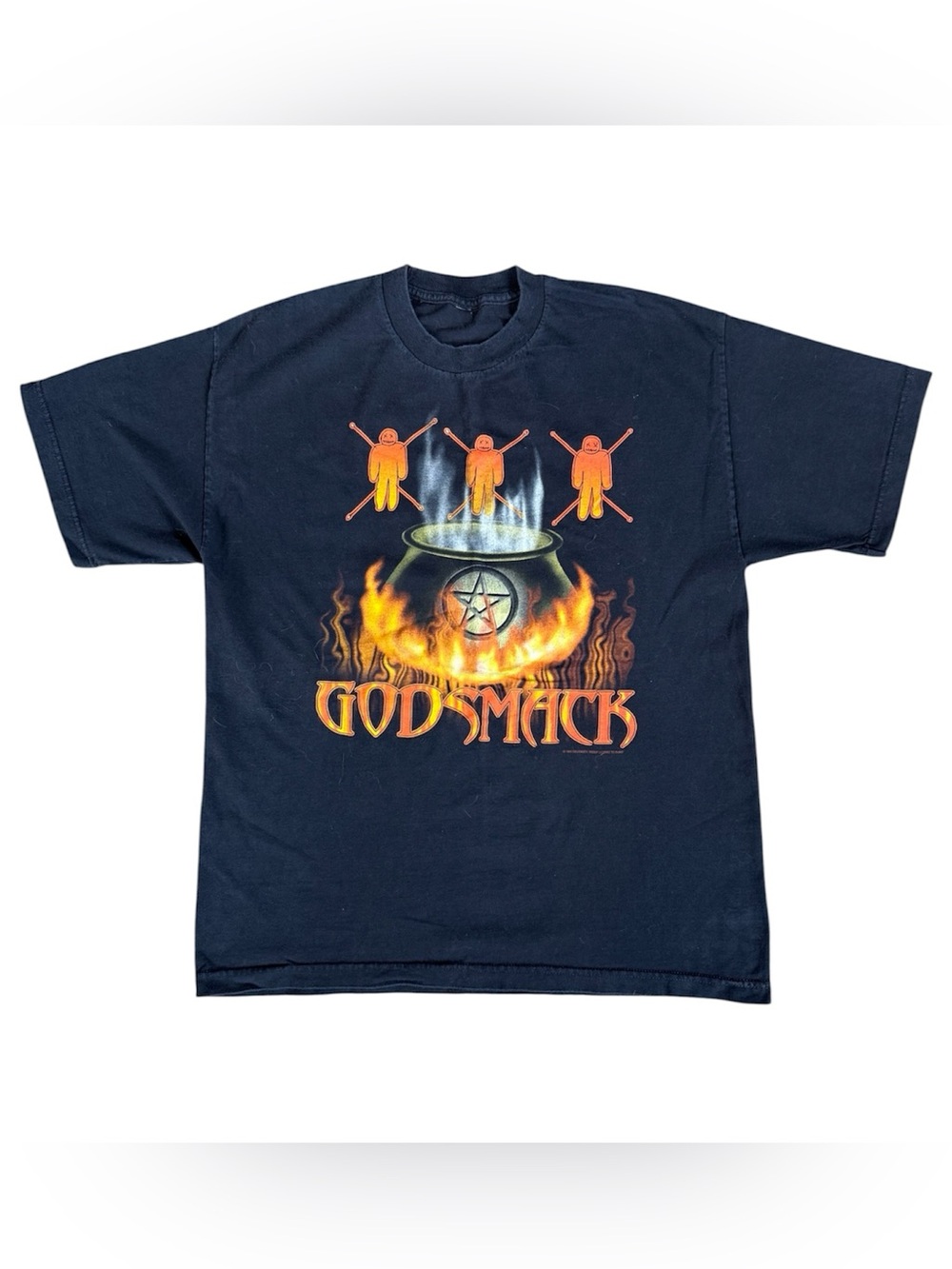 Vintage GODSMACK VooDoo Tour Double Sided T Shirt Men’s Size L / XL 1999 EUC